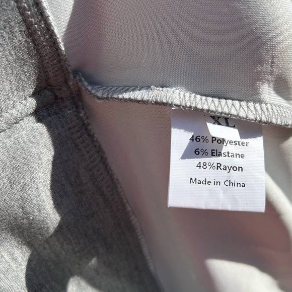 Uoozee Long Sleeve Loose Sweatshirt Belt Buckle Solid Color Round-Neck Tops XL - Picture 7 of 10